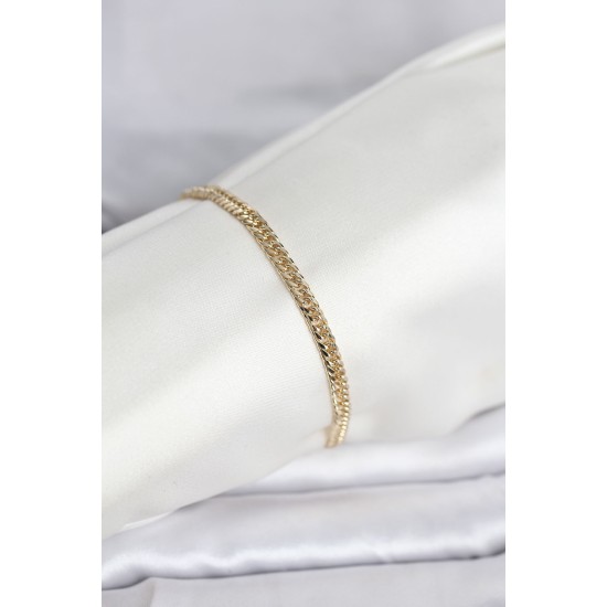 CM 14K Gold Renk Zincir Model Kadın Bileklik - TJ-BB8285