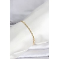 CM 14K Gold Renk Burgu Zincirli Model Kadın Bileklik TJ-BB8286