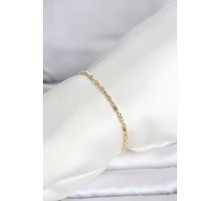CM 14K Gold Renk Burgu Zincirli Model Kadın Bileklik - TJ-BB8286