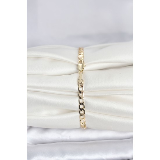 CM 14K Gold Renk Halka Zincir Model Kadın Bileklik - TJ-BB8287