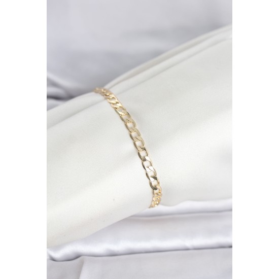 CM 14K Gold Renk Halka Zincir Model Kadın Bileklik - TJ-BB8287