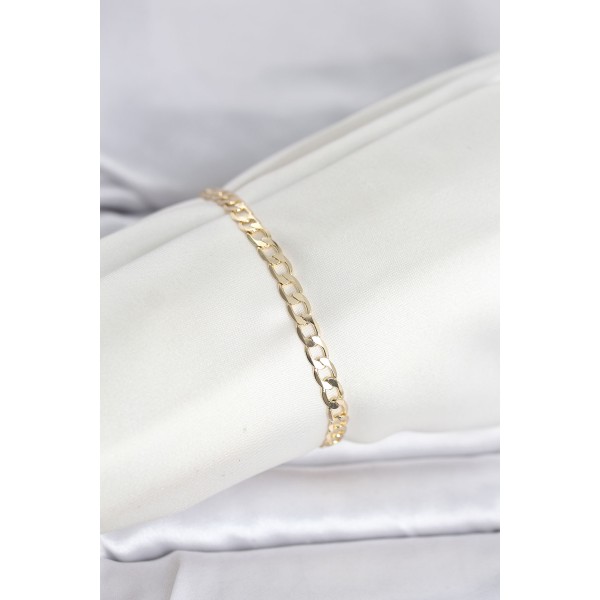 CM 14K Gold Renk Halka Zincir Model Kadın Bileklik - TJ-BB8287