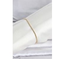 CM 14K Gold Renk Burgulu Zincir Model Kadın Bileklik - TJ-BB8288