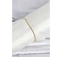 CM 14K Gold Renk Burgulu Zincir Model Kadın Bileklik - TJ-BB8288