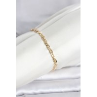 CM 14K Gold Renk Zincir Model Kadın Bileklik TJ-BB8289