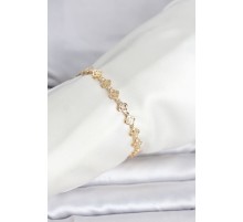 CM 14K Gold Renk Yonca Model Kadın Bileklik - TJ-BB8290