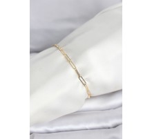 CM 14K Gold Renk Ataç Zincir Model Kadın Bileklik - TJ-BB8283