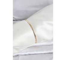 CM 14K Gold Renk Yassı Zincir Model Kadın Bileklik - TJ-BB8291