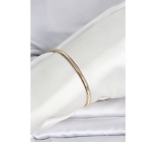 CM 14K Gold Renk Yassı Yılan Zincir Model Kadın Bileklik - TJ-BB8293