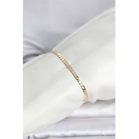 CM 14K Gold Renk Zincirli Model Kadın Bileklik TJ-BB8294