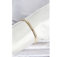 CM 14K Gold Renk Yassı Zincir Yılan Model Kadın Bileklik - TJ-BB8297