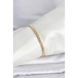 CM 14K Gold Renk Sarmal Zincir Model Kadın Bileklik TJ-BB8298