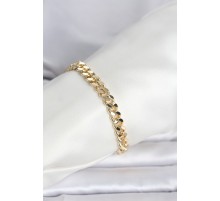 CM 14K Gold Renk Ezme Kalın Zincir Model Kadın Bileklik - TJ-BB8307