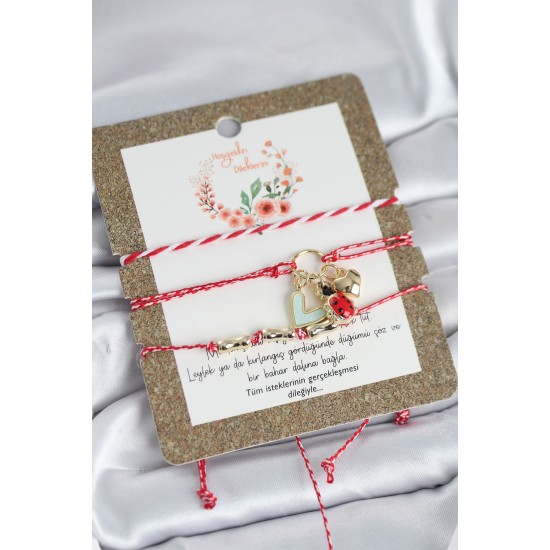 Marteniçka Bileklik 3'lü Uğur Böcekli Model - TJ-BB8308