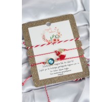 Marteniçka Bileklik 3'lü Püsküllü ve Nazarlı Model - TJ-BB8310