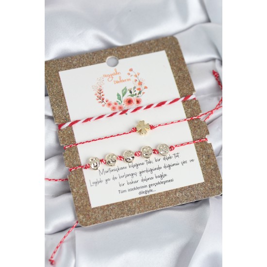 Marteniçka Bileklik 3'lü Yonca Model - TJ-BB8313