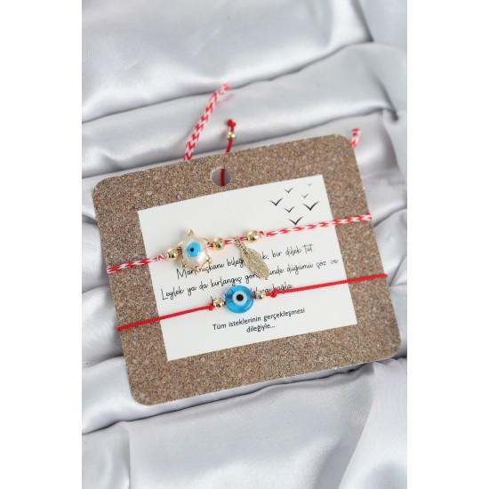 Marteniçka Bileklik 2'li Caretta Caretta ve Nazarlı Model - TJ-BB8315