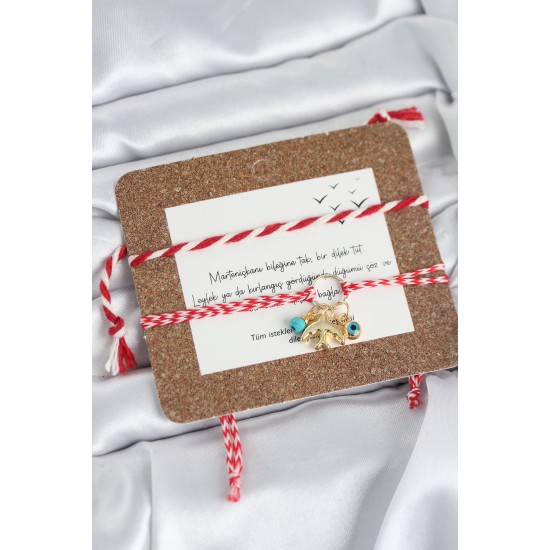 Marteniçka Bileklik 2'li Kırlangıç ve Nazarlı Model - TJ-BB8316