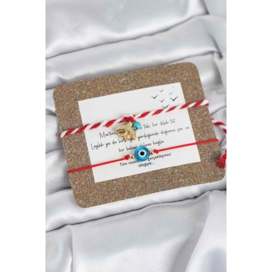 Marteniçka Bileklik 2'li Nazar ve Kırlangıç Model - TJ-BB8318