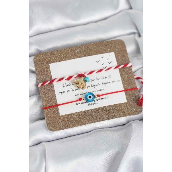 Marteniçka Bileklik 2'li Nazar ve Kırlangıç Model - TJ-BB8318