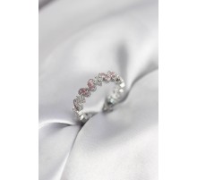 Pembe Zirkon Taşlı Kelebek Model Kadın Yüzük - TJ-BYK3951