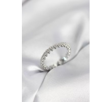 Gümüş Renk Sıralı Zirkon Taşlı Model Kadın Yüzük - TJ-BYK4059