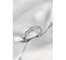 Minimal Yıldız Model Gümüş Renk Zirkon Taşlı Kadın Yüzük - TJ-BYK4089