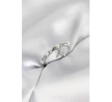 Gümüş Renk Sallantılı Kemik Model Kadın Yüzük - TJ-BYK4114