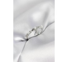 Gümüş Renk Sallantılı Kemik Model Kadın Yüzük - TJ-BYK4114