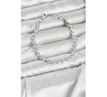 Kare Zirkon Taşlı Gümüş Renk Pirinç Su Yolu Kadın Bileklik - TJ-BB8325