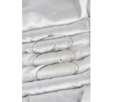 Gümüş Renk Kutup Yıldızı Model Zirkon Taşlı 3'lü Kadın Bileklik Kombini - TJ-BB8346