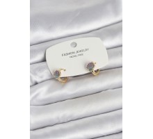 Deniz Kabuğu Model Gold Pirinç Çocuk Küpe - TJ-BKP11649