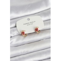 Uğur Böceği Model Gold Renk Pirinç Çocuk Küpe - TJ-BKP11651