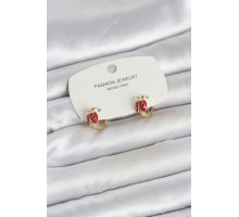 Uğur Böceği Model Gold Renk Pirinç Çocuk Küpe - TJ-BKP11651