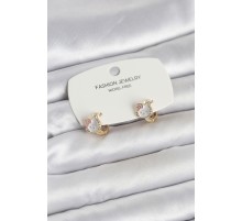 Kitty Model Gold Renk Pirinç Çocuk Küpe - TJ-BKP11652