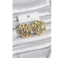 Pirinç Gold Renk Vintage Kadın Küpe - TJ-BKP11655