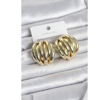 Pirinç Gold Renk Vintage Kadın Küpe - TJ-BKP11655