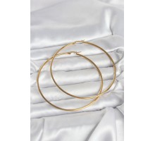 316L Çelik Gold Renk 80 mm Kadın Halka Küpe - TJ-BKP11688