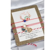 Marteniçka Bileklik 3'lü Kelebek ve Yonca Model - TJ-BB8362