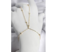 316L Çelik Gold Renk Top Zincirli Kadın Şahmeran - TJ-SN742