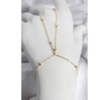 316L Çelik Gold Renk Top Zincirli Kadın Şahmeran - TJ-SN742