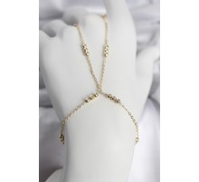 316L Çelik Top Zincirli Gold Renk Kadın Şahmeran - TJ-SN745