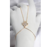 Pirinç Gold Renk Yonca Model Kadın Şahmeran - TJ-SN749