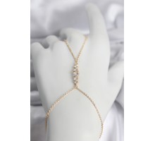 Pirinç Gold Renk Zirkon Taşlı Kadın Şahmeran - TJ-SN753
