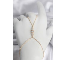 Pirinç Gold Renk Zirkon Taşlı Kadın Şahmeran - TJ-SN753