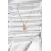316L Çelik Zincir Gold Renk Pembe Lotus Model Kadın Kolye - TJ-BKO11040