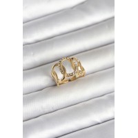 316L Çelik Gold Renk Samanyolu Model Kadın Yüzük TJ-BYK4160