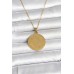 316L Çelik Gold Renk Ayetel Kürsi Yazılı Kolye - TJ-BKO11059