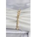 Pirinç Zirkon Taşlı Gold Renk Kadın Bileklik - TJ-BB8397