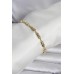 Pirinç Gold Renk Kutup Yıldızı İşleme Kadın Bileklik - TJ-BB8403